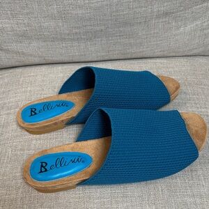 Never been worn Bellini Women's Blue Knit Mules